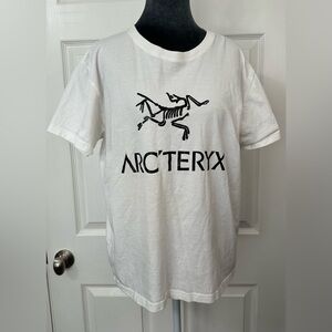Arc'teryx NWOT White Tee Womens Black Logo Premium Cotton Chunmianjidi Size L